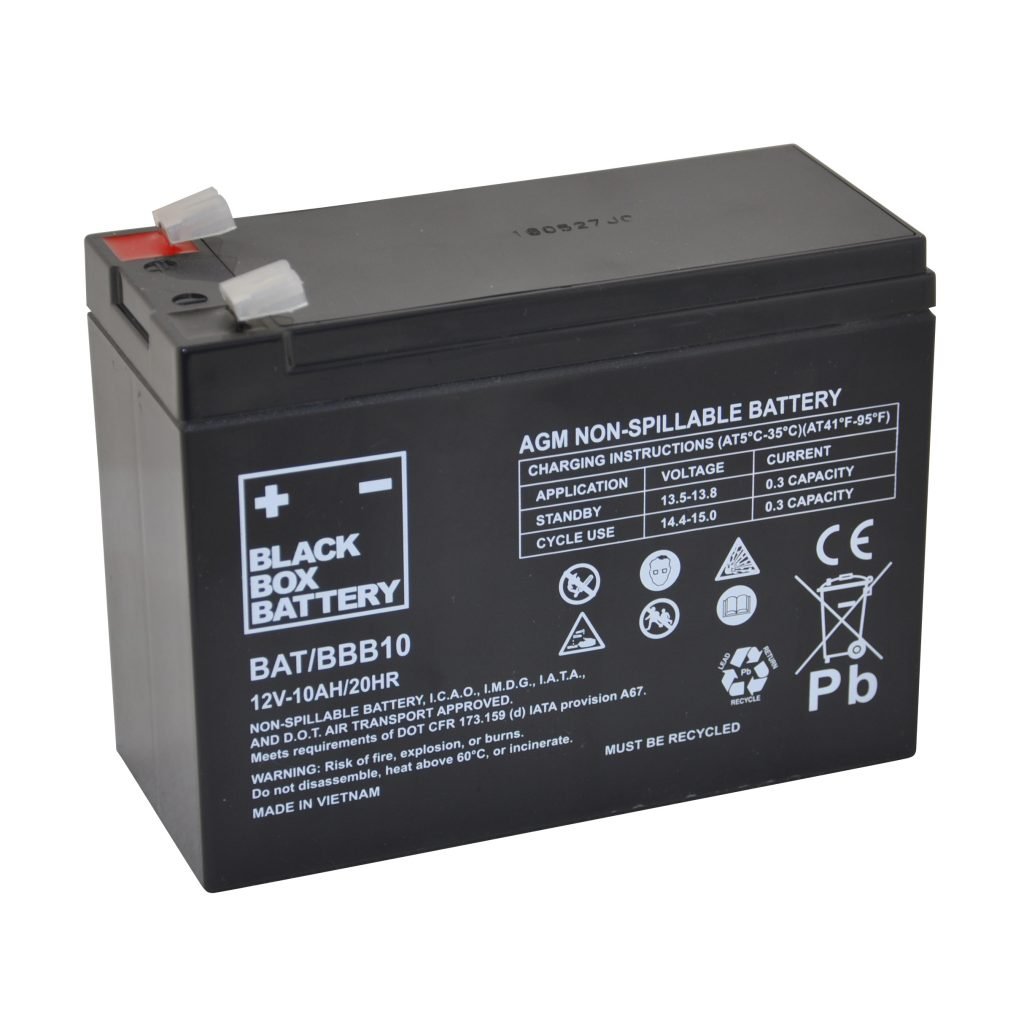 12V 10Ah Black Box Sealed Lead Acid Mobility Scooter Battery - Lead ...