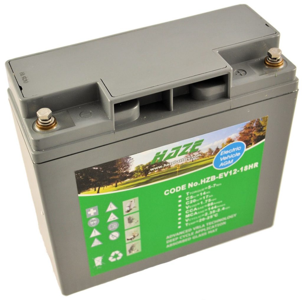 12V 17Ah Haze Sealed Lead Acid (AGM) Mobility Scooter Battery - Lead ...